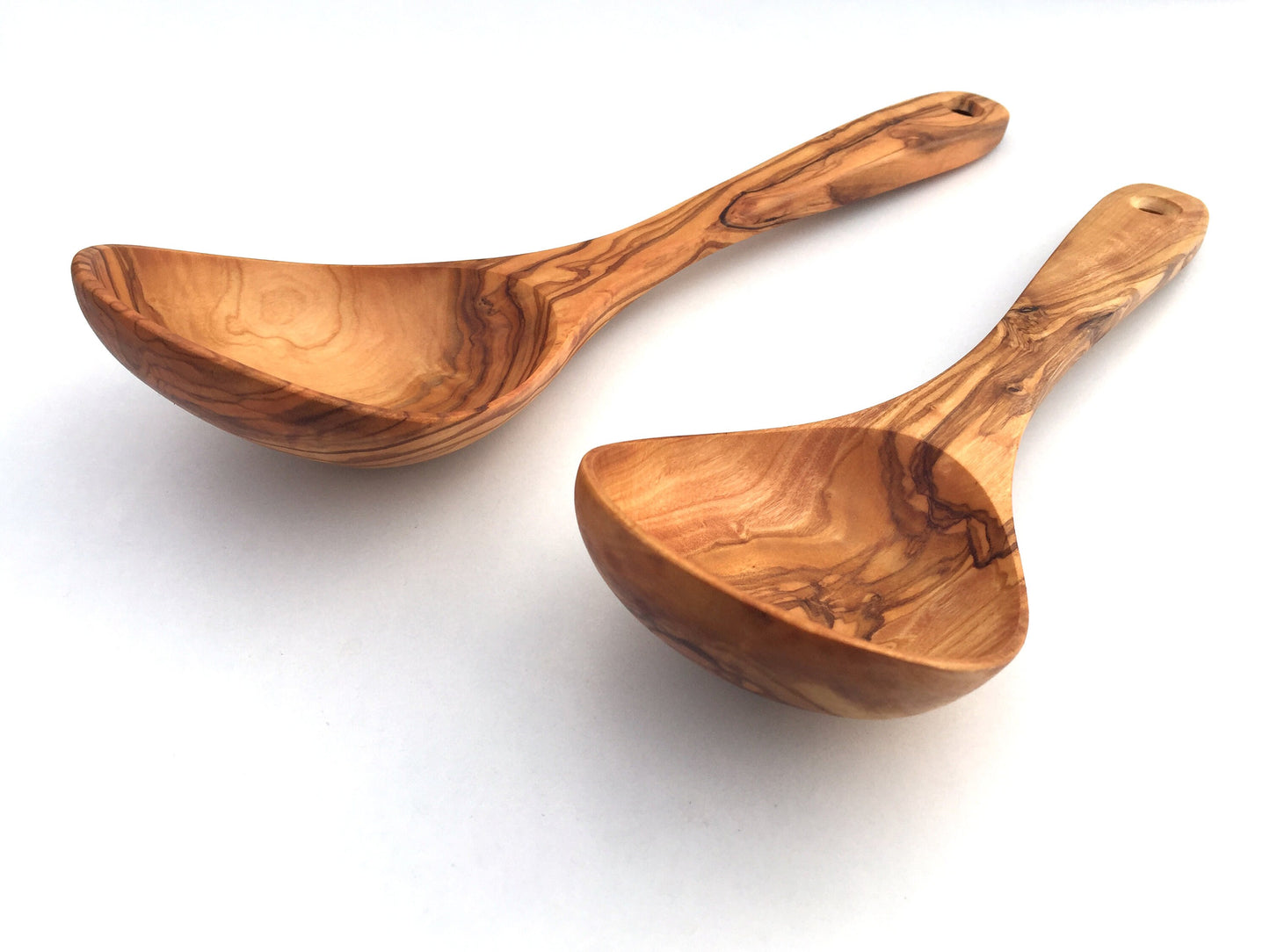 Gemüselöffel breiter Griff, gebogen 25/30 cm
