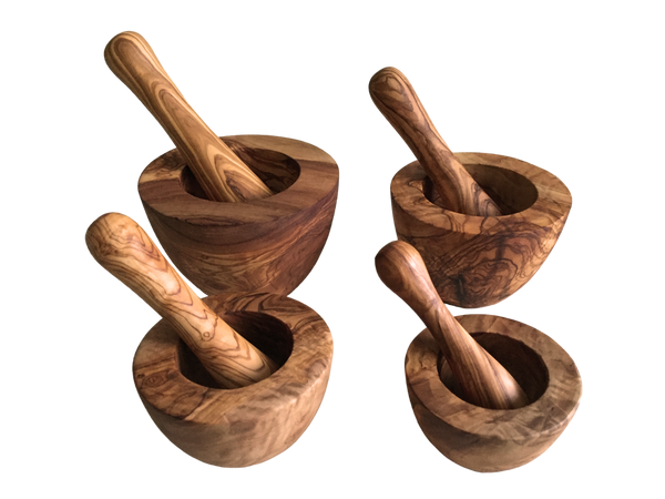 Mörser mit Stößel abgeflacht