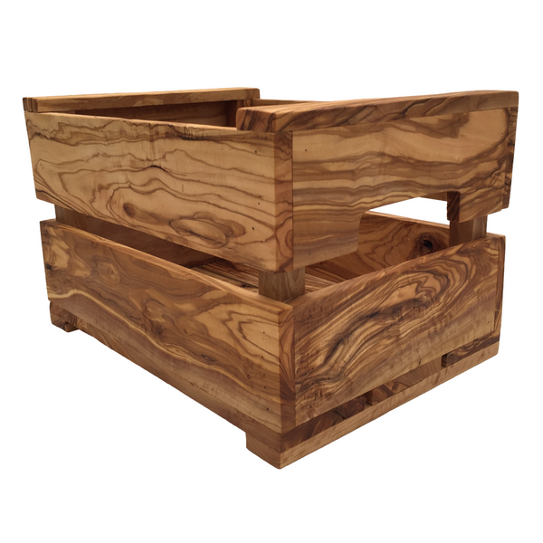 Holzkiste "My Stuff" Größe M: 30 x 22 x 19 cm - Olivenholz