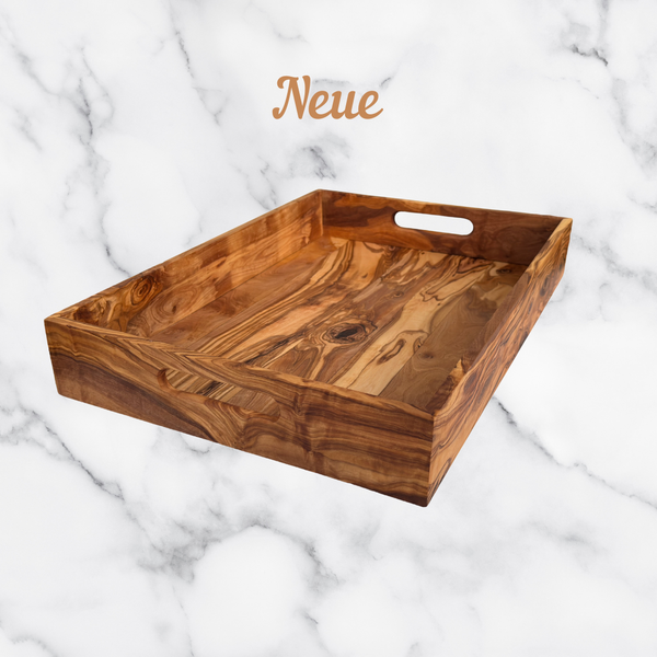 Tablett Serviertablett mit 2 Griffe "My Home" 47 x 32 x 7 cm