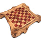 Schachbrett rustikal Größe wählbar ohne Schachfiguren