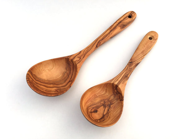 Gemüselöffel breiter Griff, gebogen  25/30 cm