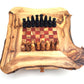 Schachspiel rustikal, Schachtisch Gr. S inkl. 32er Schachfiguren