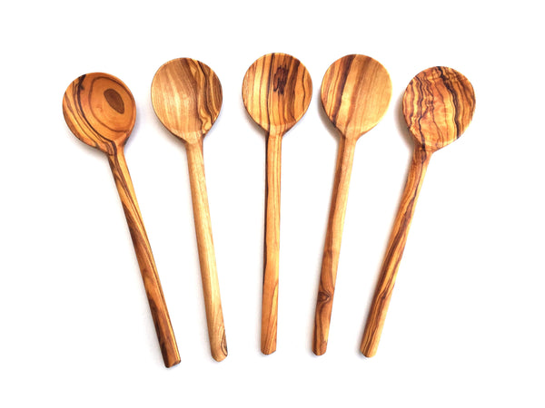 5er Set Esslöffel runder Griff 18 cm