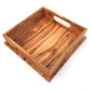 Serviertablett mit 2 Griffe quadratisch