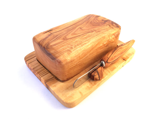 Butterdose mit Buttermesser 3-tlg., für 100g Butter