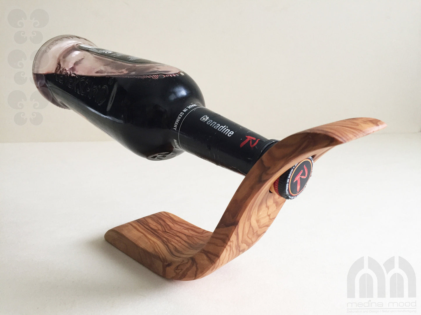 Flaschenhalter „Welle“ für 1 Flasche
