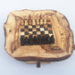 Schachspiel rustikal, Schachtisch Gr. S inkl. Schachfiguren