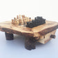 Schachspiel rustikal, Schachtisch Gr. S inkl. Schachfiguren