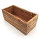 Container rechteckig L. 25 cm, Holz Ablage