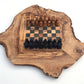 Schachspiel rustikal, Schachbrett Gr. S inkl. Schachfiguren