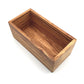 Container rechteckig L. 25 cm, Holz Ablage