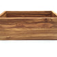 Container rechteckig L. 25 cm, Holz Ablage