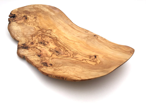 Tablett im Naturschnitt, oval