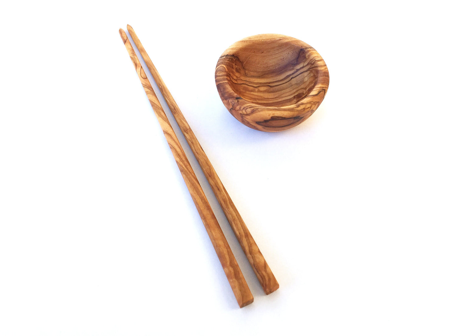 Sushi Essstäbchen 27 cm, Set wählbar, Chopsticks, handgefertigt aus Olivenholz